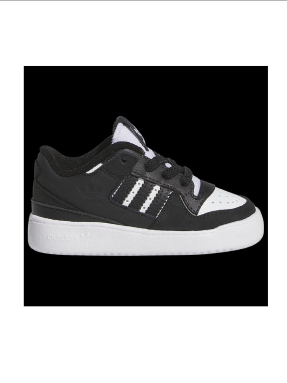 Adidas Originals Forum Low Boys' Toddler Shoes,Black/White 4